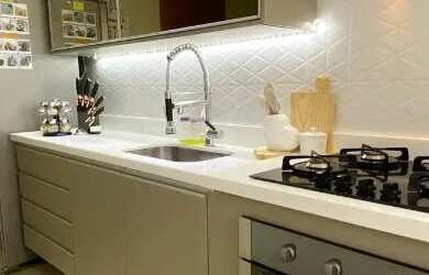 Imagem: O apartamento possui 1 Dormitório, 1 Banheiro, 28m² de Área