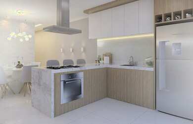 Imagem: A casa possui 2 Dormitórios, 2 Banheiros, 2 Vagas na garagem