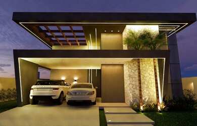 Imagem: A casa em condomínio possui 3 Dormitórios, 3 Banheiros, 2