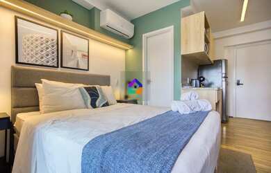 Imagem 4: Studio Mobiliado com Varanda em Moema