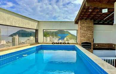 Imagem: O apartamento na cobertura possui 3 Dormitórios, 4 Banheiros