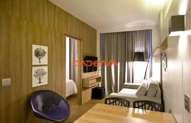 Imagem: O apartamento possui 1 Dormitório, 1 Banheiro, 36m² de Área