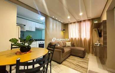 Imagem: O apartamento possui 2 Dormitórios, 1 Banheiro, 1 Vaga na garagem