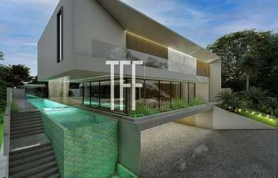 Imagem: A casa em condomínio possui 5 Dormitórios, 5 Banheiros, 4