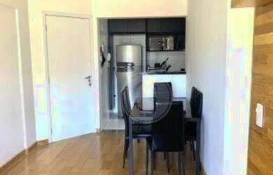 Imagem: O apartamento possui 2 Dormitórios, 1 Banheiro, 1 Vaga na garagem