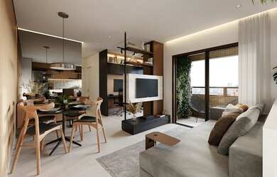 Imagem 11: Apartamento Venda Novo. Piscina, 60m² de Área, 1 Vaga na garageme2 Dormitórios