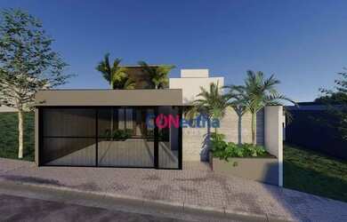 Imagem: A casa possui 3 Dormitórios, 3 Banheiros, 2 Vagas na garagem