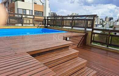 Imagem: O apartamento na cobertura possui 3 Dormitórios, 5 Banheiros