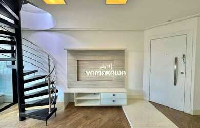 Imagem: O apartamento na cobertura possui 3 Dormitórios, 5 Banheiros