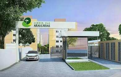 Imagem: O apartamento possui 2 Dormitórios, 1 Banheiro, 1 Vaga na garagem