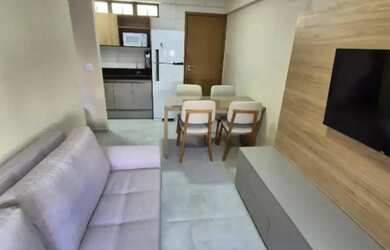 Imagem: O apartamento possui 1 Dormitório, 1 Banheiro, 1 Vaga na garagem