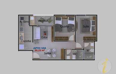 Imagem 15: Apartamento à venda, 55 m² por R$ 219.900,00 - Portal do Sol - João...