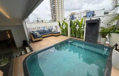 Imagem: O apartamento na cobertura possui 4 Dormitórios, 4 Banheiros