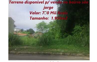 Imagem: O terreno possui 1.950m² de Área e está localizado em São