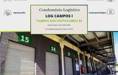 Imagem: O depósito possui 1291m² de Área e está localizado em Campos