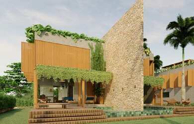 Imagem: A casa em condomínio possui 4 Dormitórios, 5 Banheiros, 2