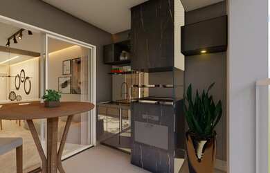 Imagem: O apartamento possui 3 Dormitórios, 2 Banheiros, 2 Vagas na