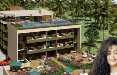 Imagem: O apartamento possui 1 Dormitório, 1 Banheiro, 1 Vaga na garagem