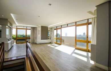 Imagem: O apartamento na cobertura possui 3 Dormitórios, 4 Banheiros