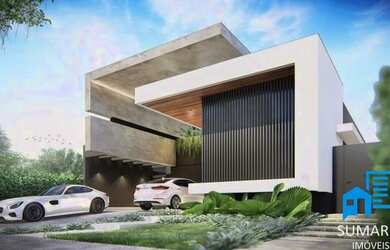 Imagem: A casa em condomínio possui 4 Dormitórios, 5 Banheiros, 5