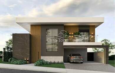 Imagem: A casa em condomínio possui 4 Dormitórios, 5 Banheiros, 4