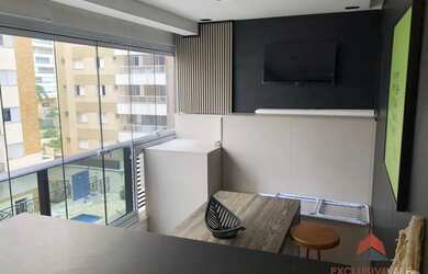 Imagem: O apartamento possui 1 Dormitório, 1 Banheiro, 1 Vaga na garagem