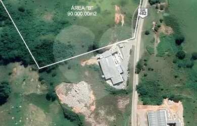 Imagem: O terreno possui 130000m² de Área e está localizado em Área