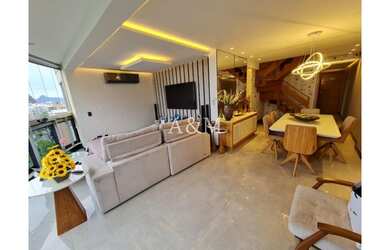 Imagem: O apartamento na cobertura possui 3 Dormitórios, 3 Banheiros