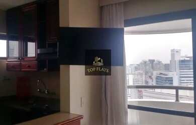 Imagem: O studio para alugar possui 1 Dormitório, 1 Banheiro, 1 Vaga