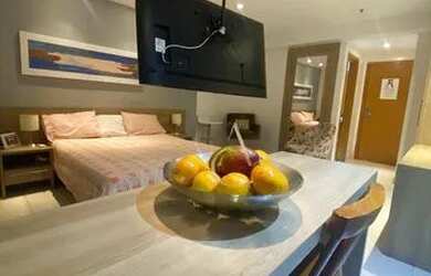 Imagem: O studio possui 1 Dormitório, 1 Banheiro, 1 Vaga na garagem