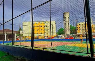 Imagem: O apartamento possui 2 Dormitórios, 1 Banheiro, 1 Vaga na garagem