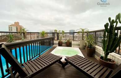 Imagem 3: Alugo ampla cobertura triplex, 05 dormitórios, Aparecida, Santos