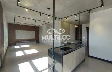 Imagem: O apartamento possui 1 Dormitório, 1 Banheiro, 1 Vaga na garagem