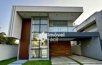 Imagem: A casa em condomínio possui 4 Dormitórios, 5 Banheiros, 4