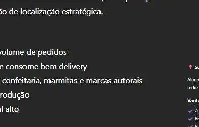 Imagem: O depósito possui 40m² de Área e está localizado em Copacabana