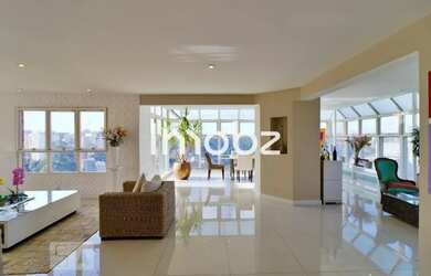 Imagem: O apartamento na cobertura possui 4 Dormitórios, 4 Banheiros