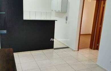 Imagem: O apartamento possui 2 Dormitórios, 1 Banheiro, 1 Vaga na garagem