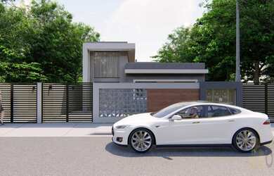 Imagem: A casa possui 3 Dormitórios, 3 Banheiros, 1 Vaga na garagem