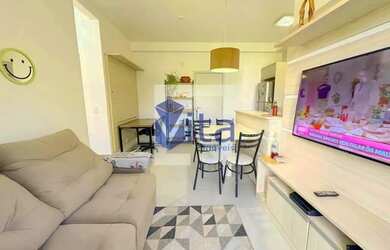 Imagem: O apartamento possui 2 Dormitórios, 1 Banheiro, 1 Vaga na garagem