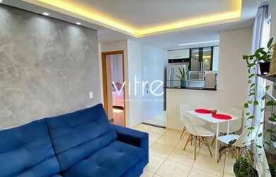 Imagem: O apartamento possui 2 Dormitórios, 1 Banheiro, 1 Vaga na garagem