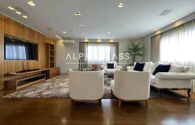 Imagem: O apartamento na cobertura possui 4 Dormitórios, 5 Banheiros