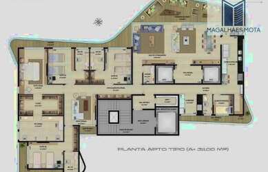 Imagem 4: Apartamento com 4 dormitórios à venda, 311 m² por R$ 3.990.000,00 -...