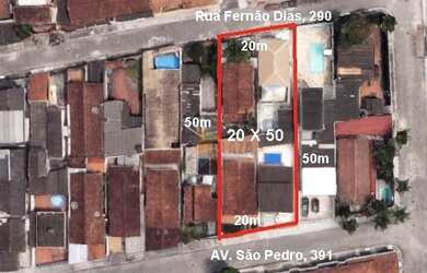 Imagem 1: Terreno à venda, 1000 m² por R$ 2.500.000,00 - Aviação - Praia Grande/SP