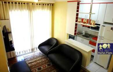 Imagem: O studio possui 2 Dormitórios, 1 Banheiro, 1 Vaga na garagem