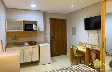 Imagem: O apartamento possui 1 Dormitório, 1 Banheiro, 29m² de Área