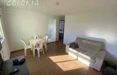 Imagem: O apartamento possui 2 Dormitórios, 1 Banheiro, 1 Vaga na garagem