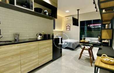 Imagem: O studio possui 1 Dormitório, 1 Banheiro, 27m² de Área, Imóvel