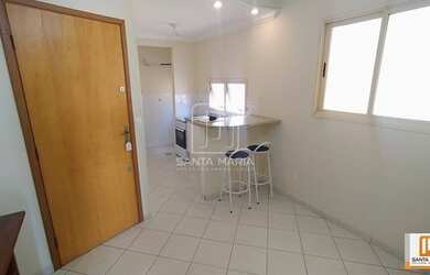 Imagem: O apartamento possui 1 Dormitório, 1 Banheiro, 1 Vaga na garagem