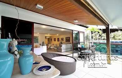 Imagem: O apartamento na cobertura possui 4 Dormitórios, 5 Banheiros