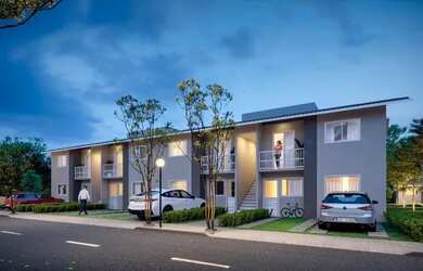 Imagem: A casa à venda possui 2 Dormitórios, 1 Banheiro, 1 Vaga na